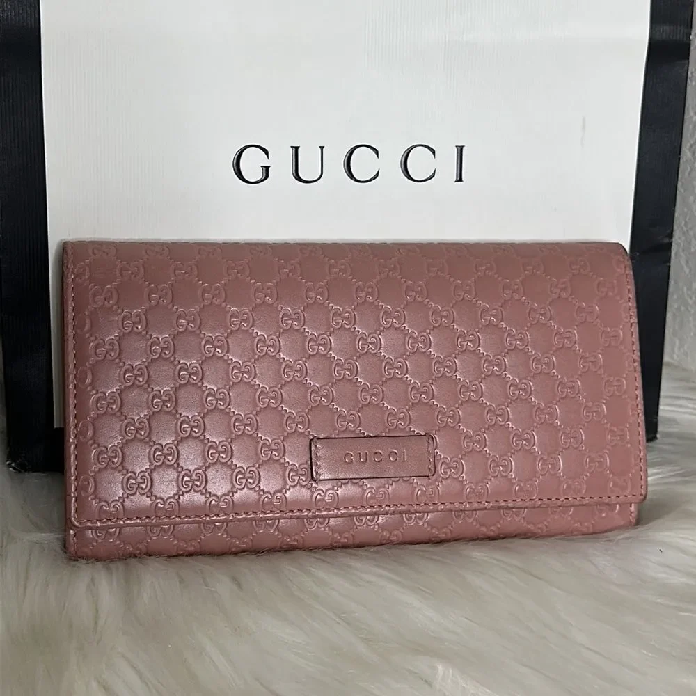 💯Authentic Guccissima Bifold Long Wallet🍀